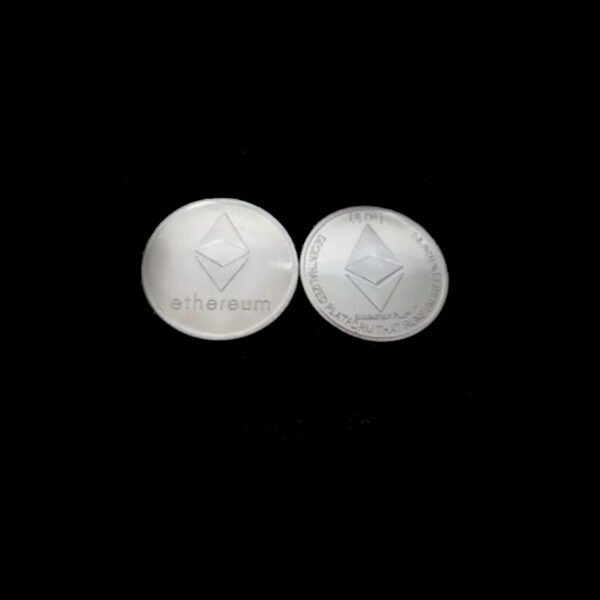 Ethereum Moeda Prata Comemorativa Física Colecionador - Valmar Import