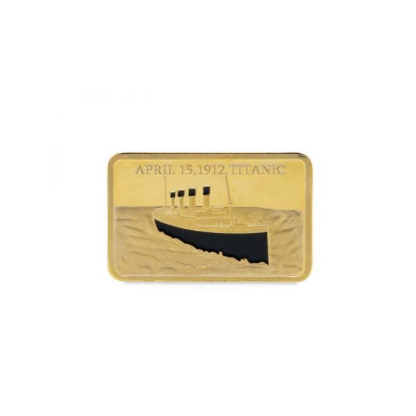 Titanic Moeda Banhada Ouro Presente Colecionador Comemorativa - Valmar Import